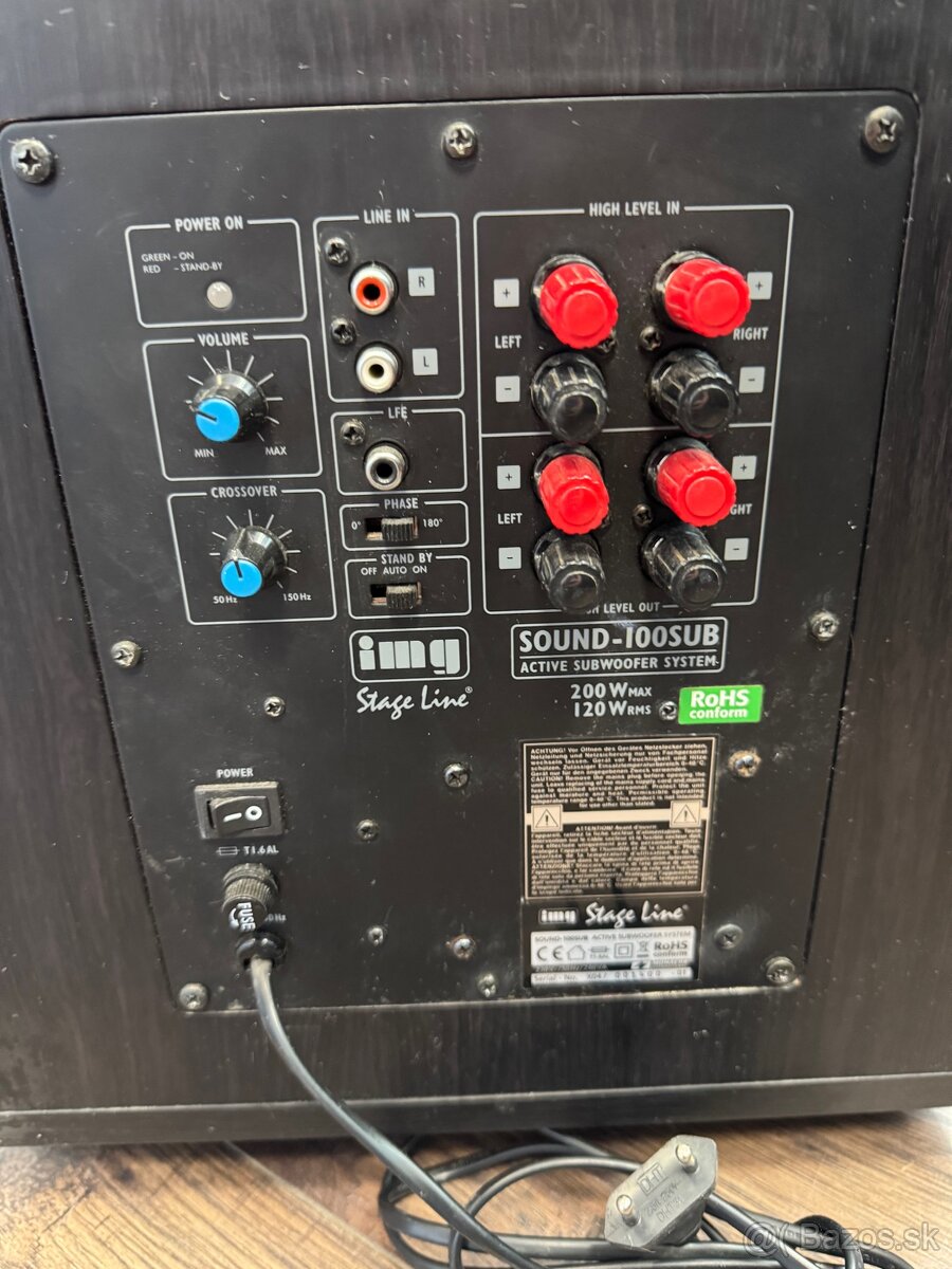 Aktívny subwoofer MONACOR - 2