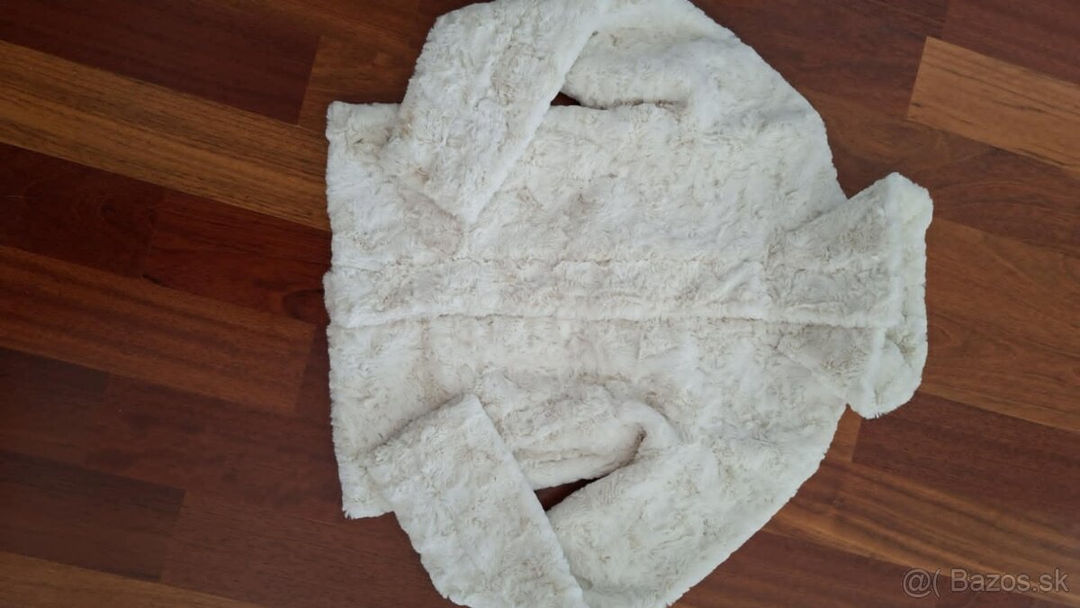 Dievčenský kožuštek H&M, veľ.164 - 2