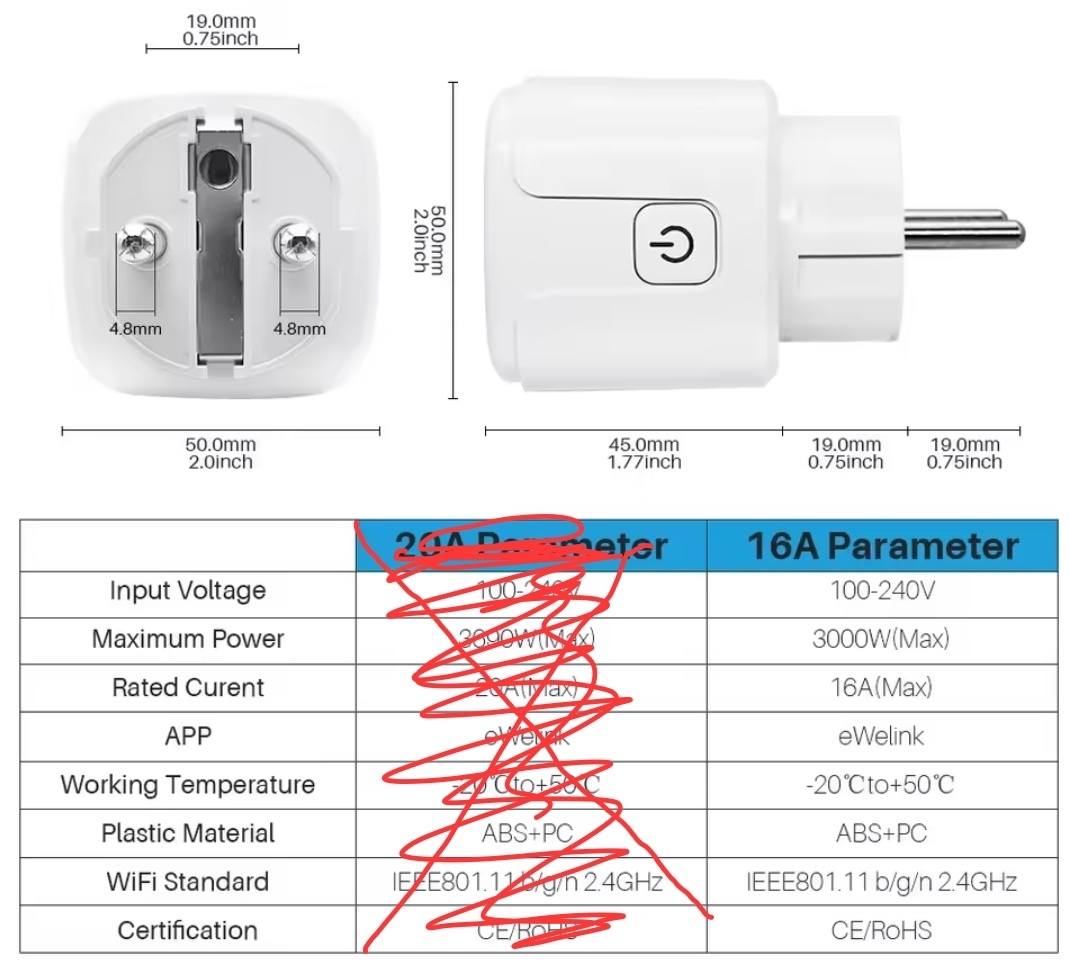 ELVICO Smart Plug - Inteligentná Zástrčka 5 kusov/16A - 2