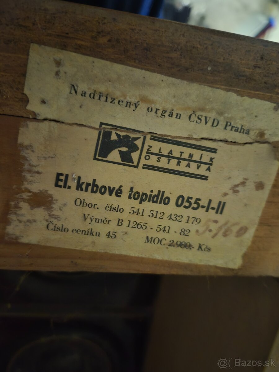 Elektricky krb Zlatnik Ostrava retro keramika - 2