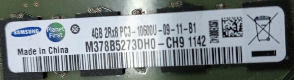 SAMSUNG DDR3 4GB 1333MHz10600 a 1600MHz 12800 - 2