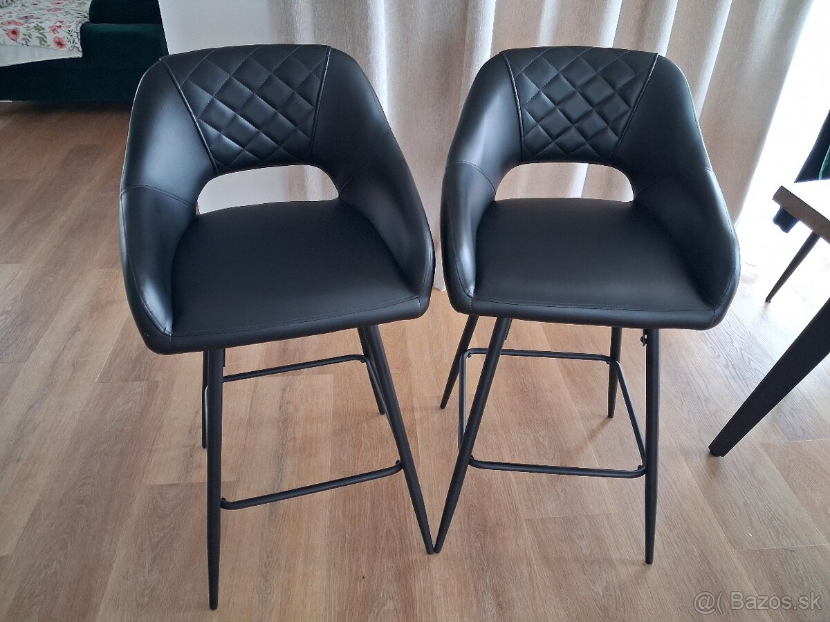 Kožené Barové stoličky Nové - 2