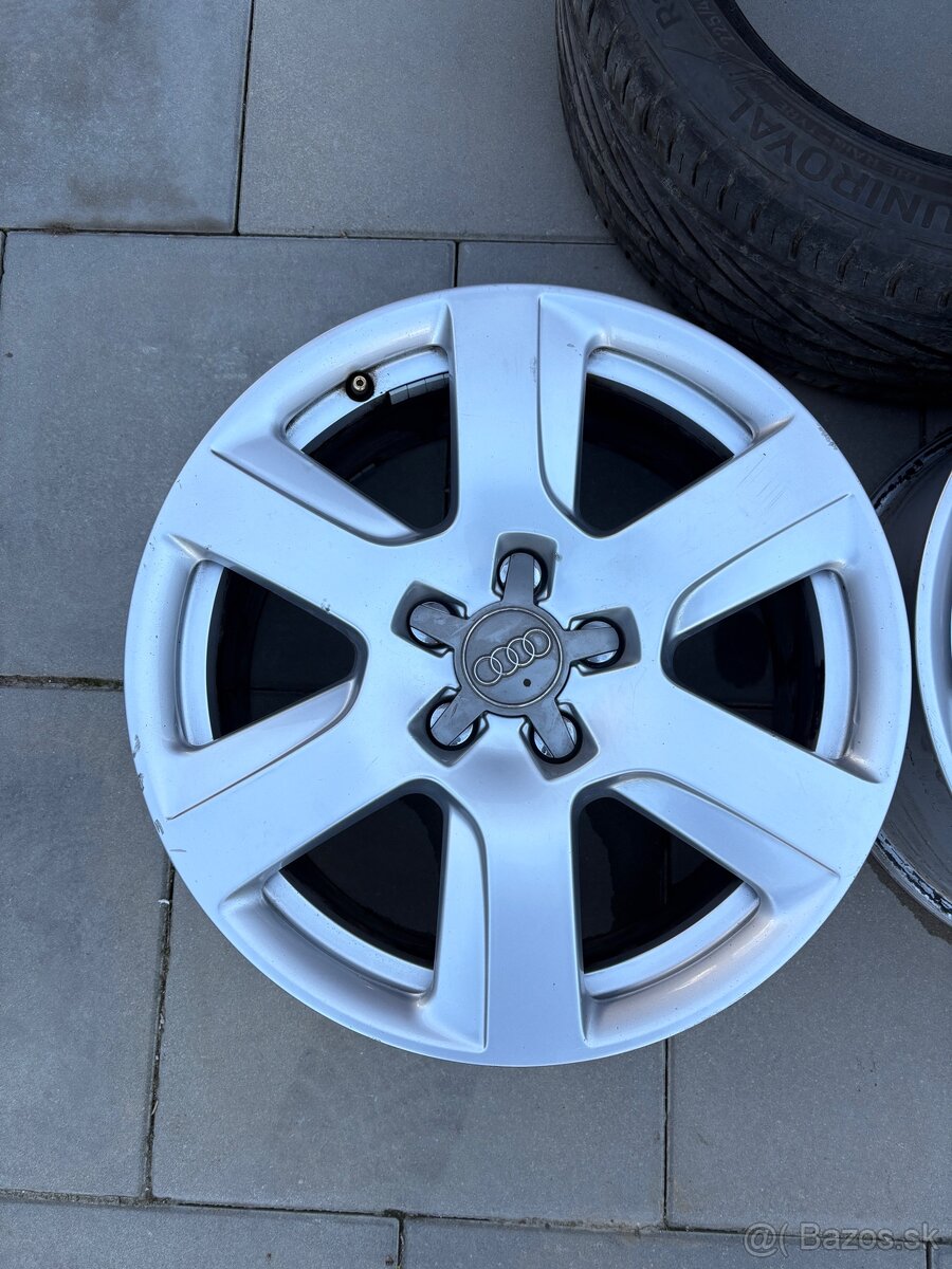 Originál disky AUDI + 2x pneu 225/45 R17 - 2