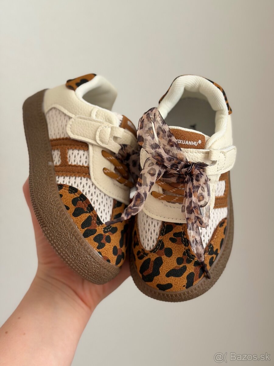 Detské leopardie tenisky 15,5 cm - 2