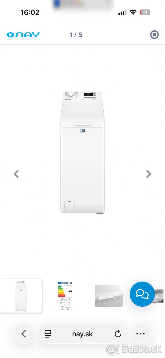 Electrolux EW6TN5061F práčka - 2