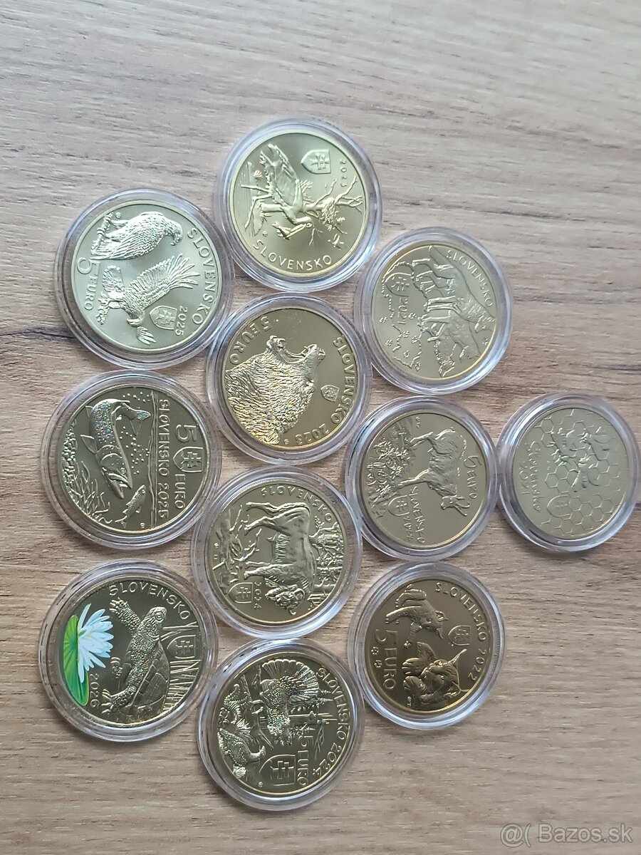 5€ mince, Fauna a Flóra - 2