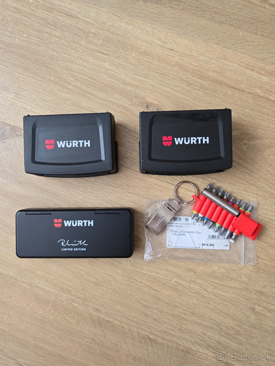 Wurth sadá bitov a mini šrubovak nové - 2