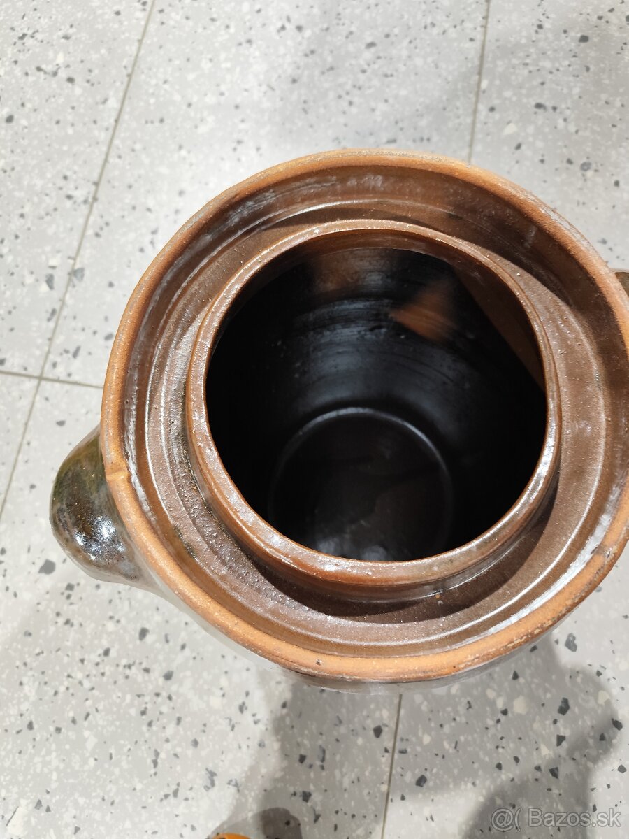 Predám keramický sud na kapustu 40 L - 2
