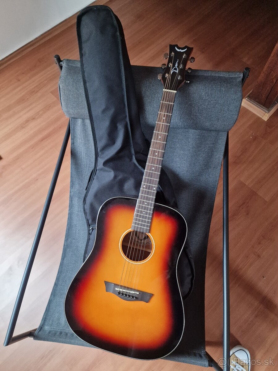 Predám akustickú gitaru Dean axs tobacco sunburst - 2