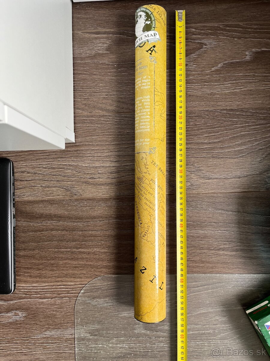 57cm stieracia/zoskrabovacia mapa sveta nova - 2