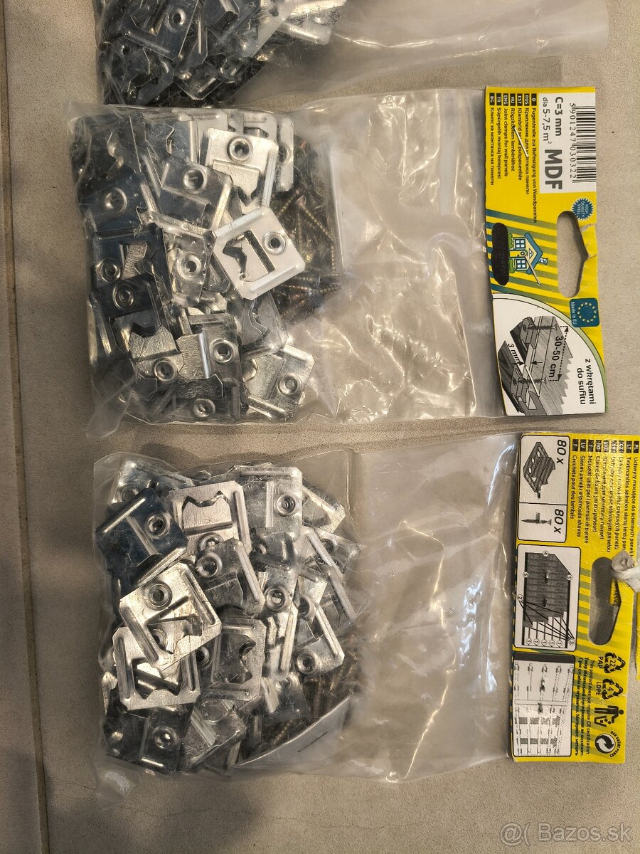 príchytky na tatranský profil 200ks - 2