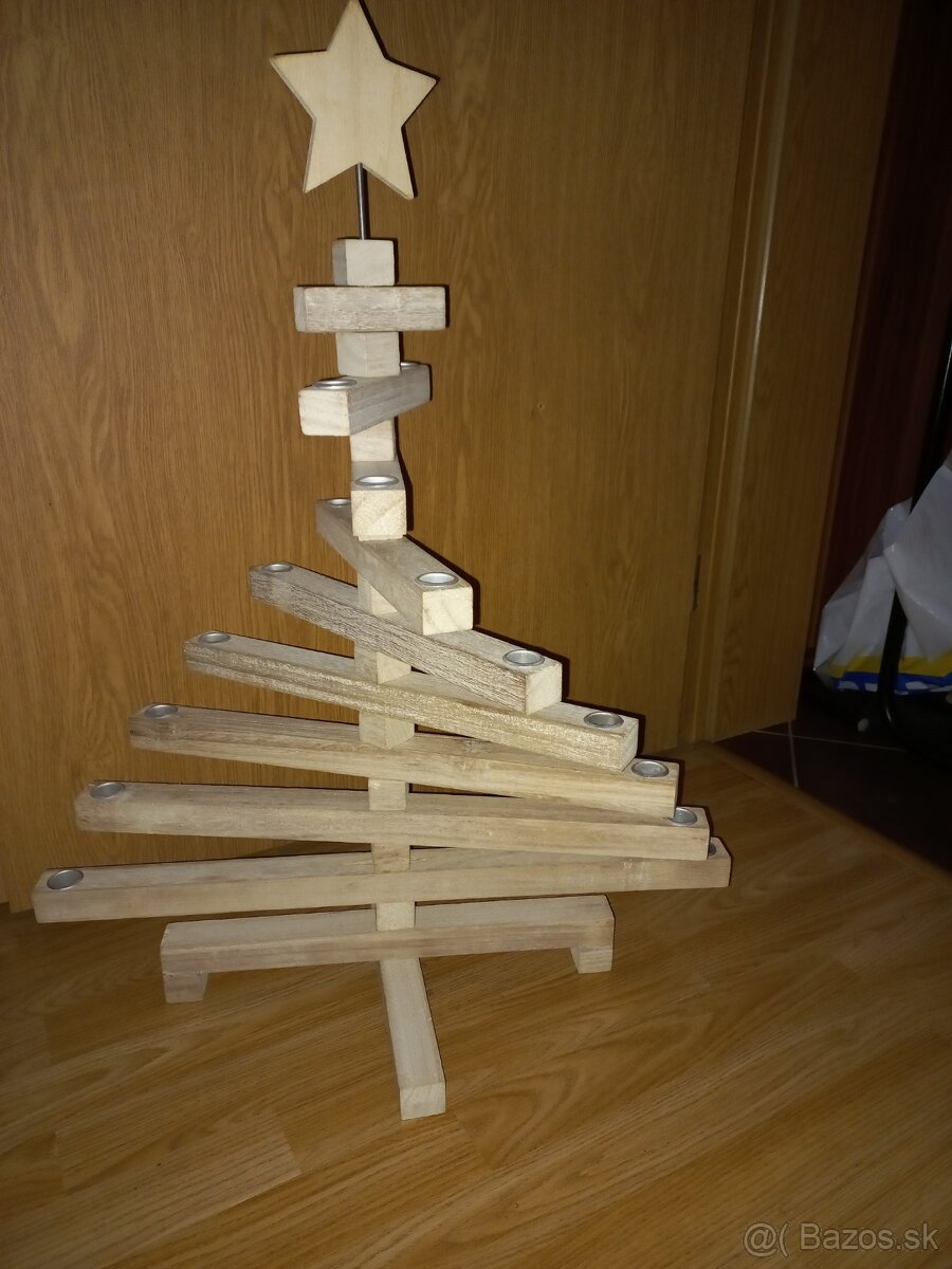 Vianocny stromcek dreveny - 2