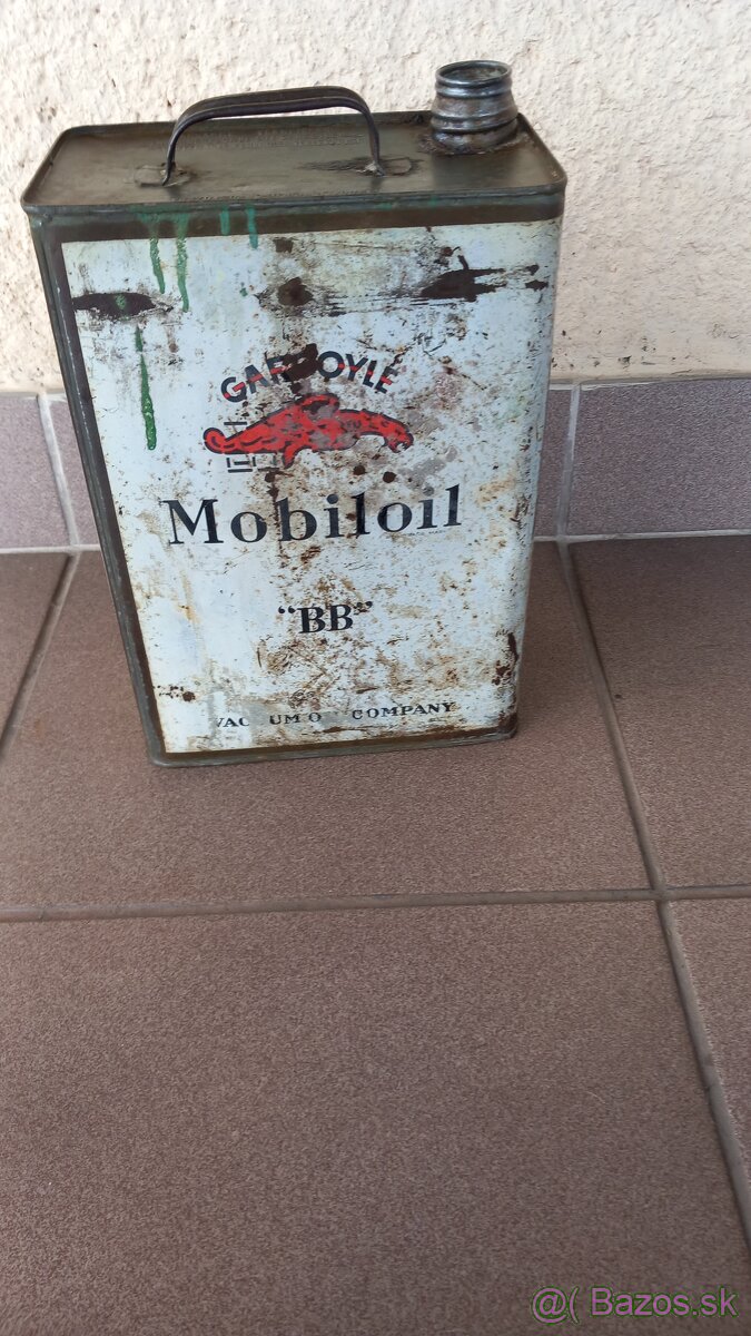 Plechovka Mobiloil - 2