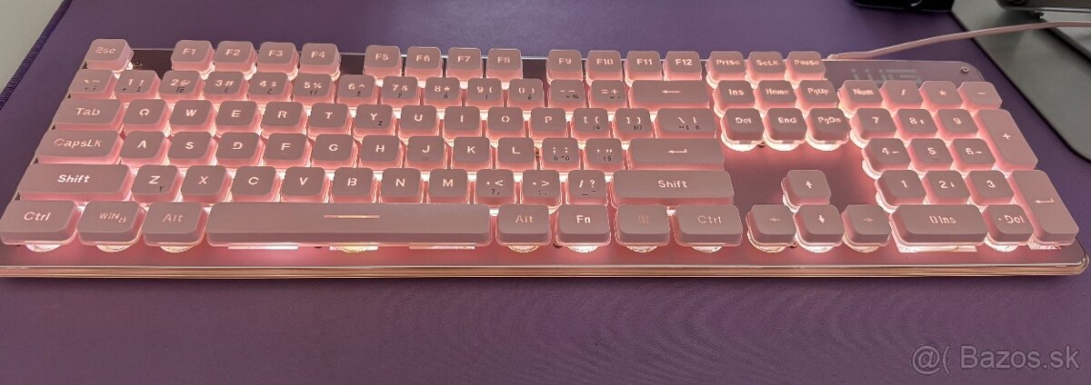 Klávesnica WG Low Profile SK ružová - 2