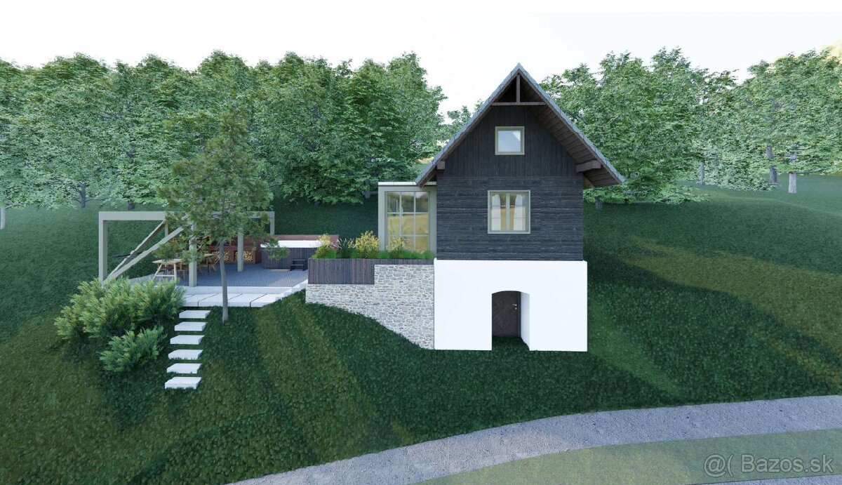 EXKLUZÍVNE Chalupa s projektom na rekonštrukciu, Horná M - 2