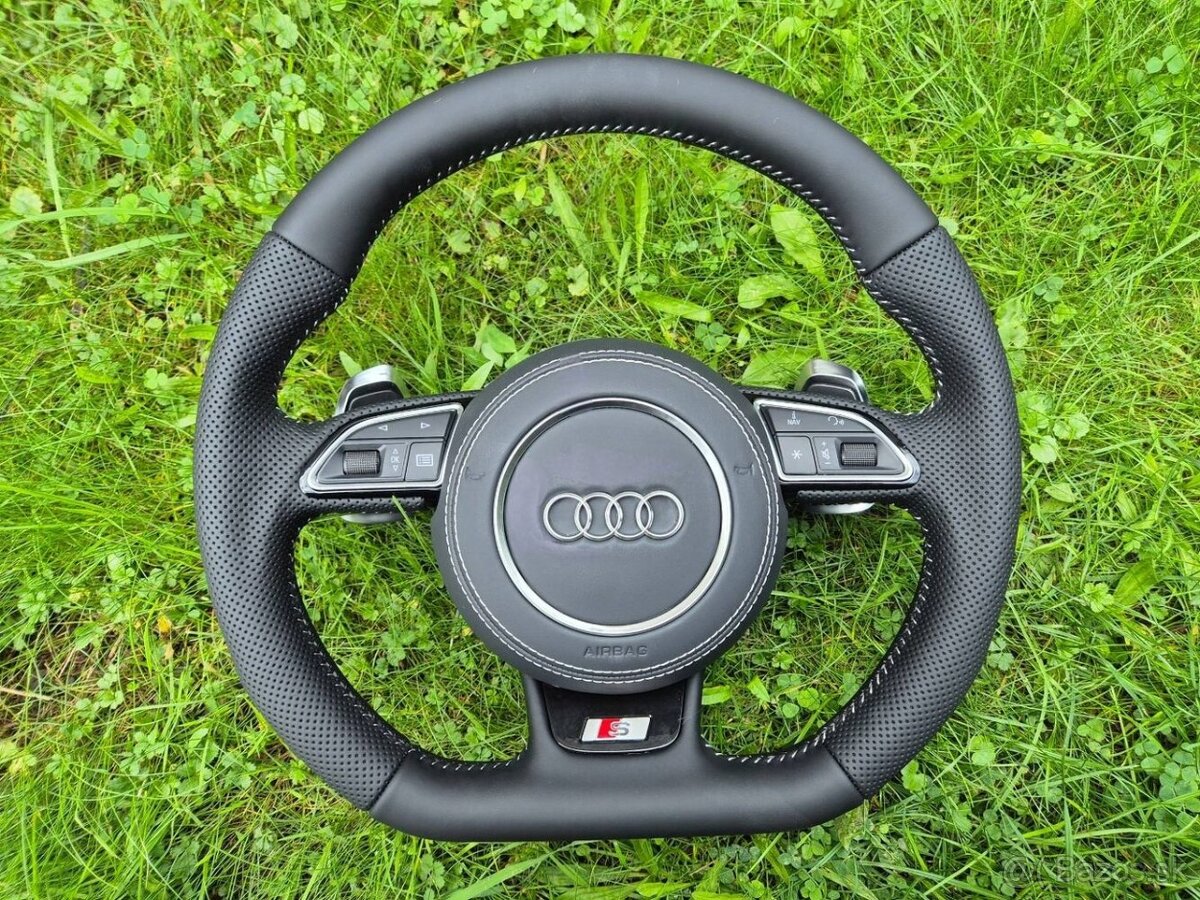 AUDI VOLANT KOŽENÝ MULTIFUNKCNY ZKOSENY - 2