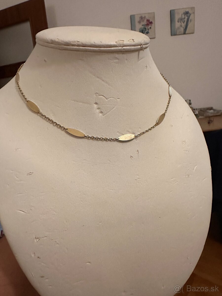 Damska zlata retiazka náhrdelník 14kt zlato - 2