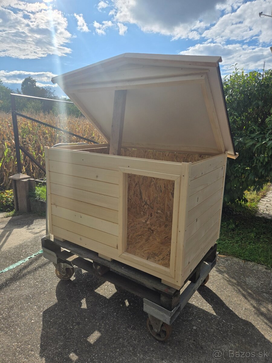 Zateplená psia búda bez náteru-ihneď k odberu - 2