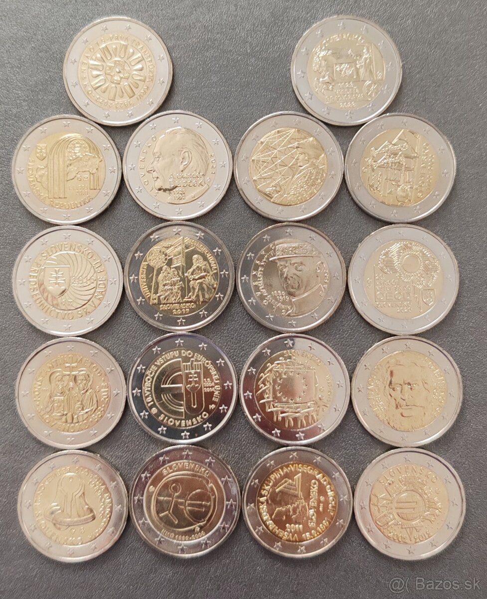 Pamätné 2 euro mince Slovenska - 2