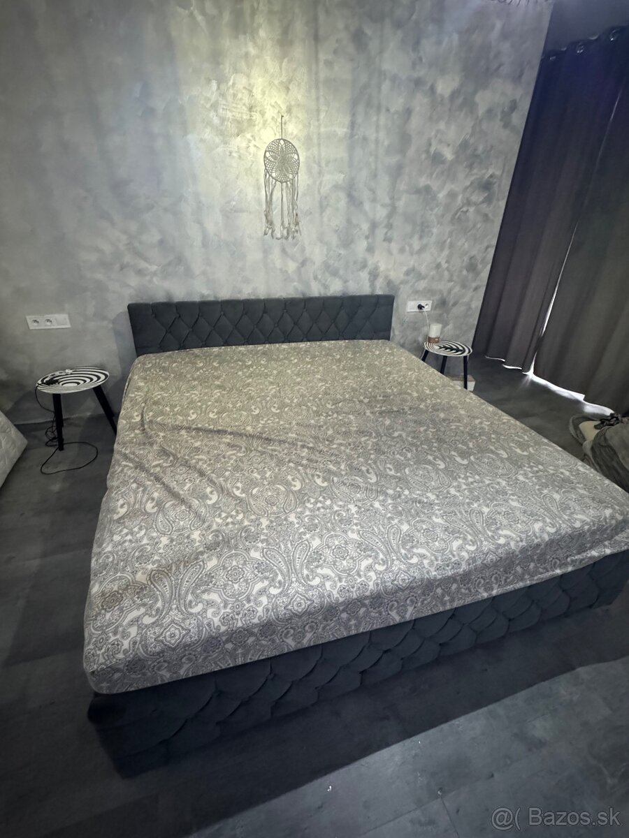 Manželská postel 180x200 s matracmi - 2