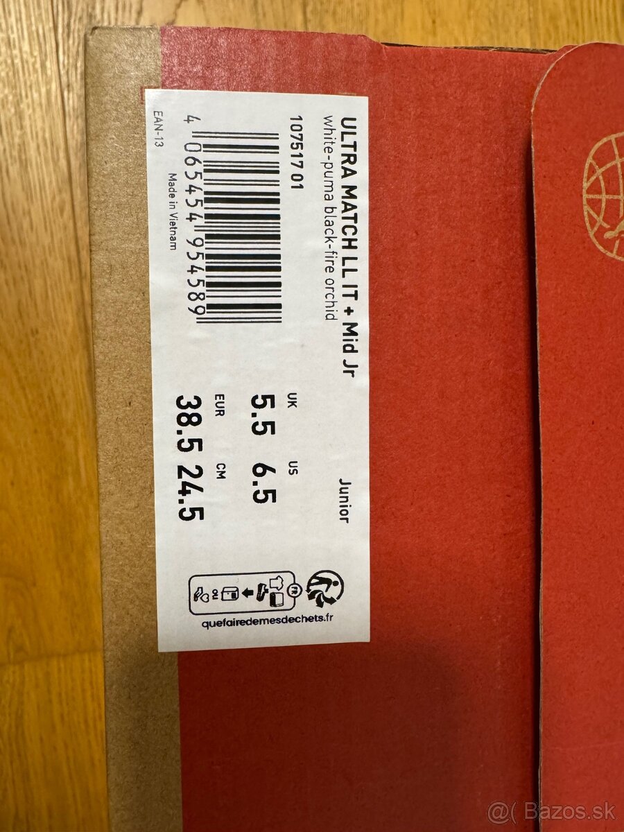 Detske halovky Puma UTRA MATCH LL IT + Mid Jr velkost 38.5 - 2