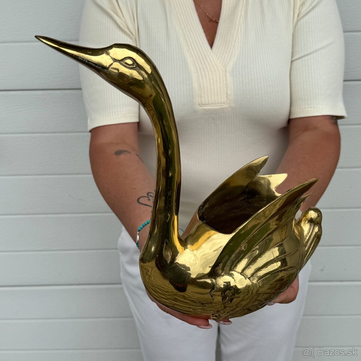 Krásná žardiniéra ve tvaru labutě - 2