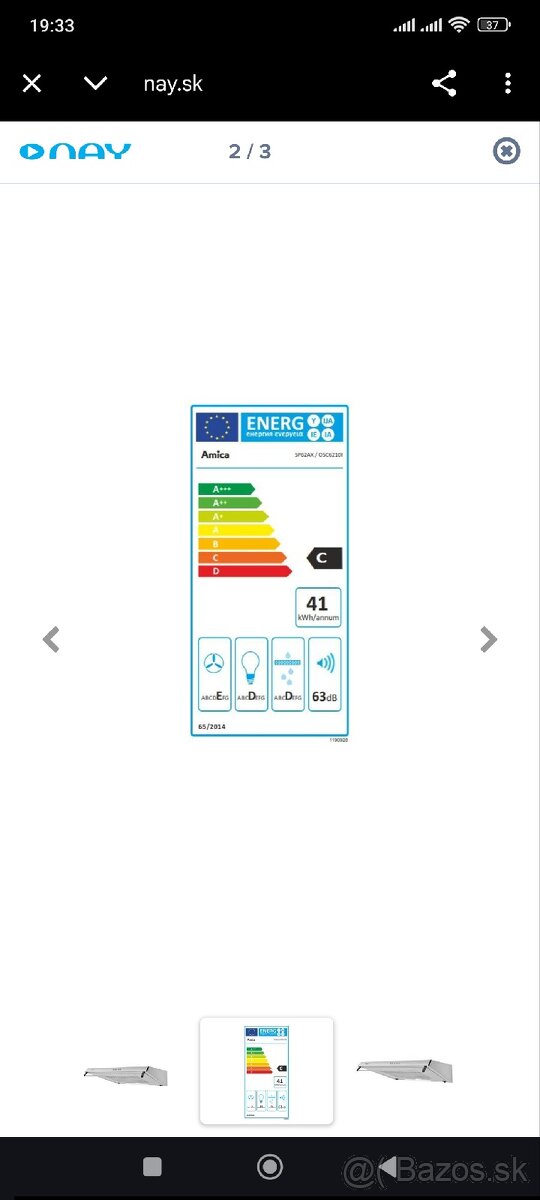Digestor Amica SP62AX/OSC62101 - 2