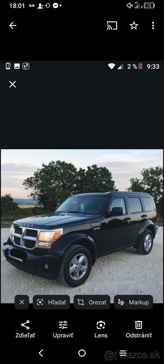 Predám Dodge Nitro 3.7benzin-plyn - 2