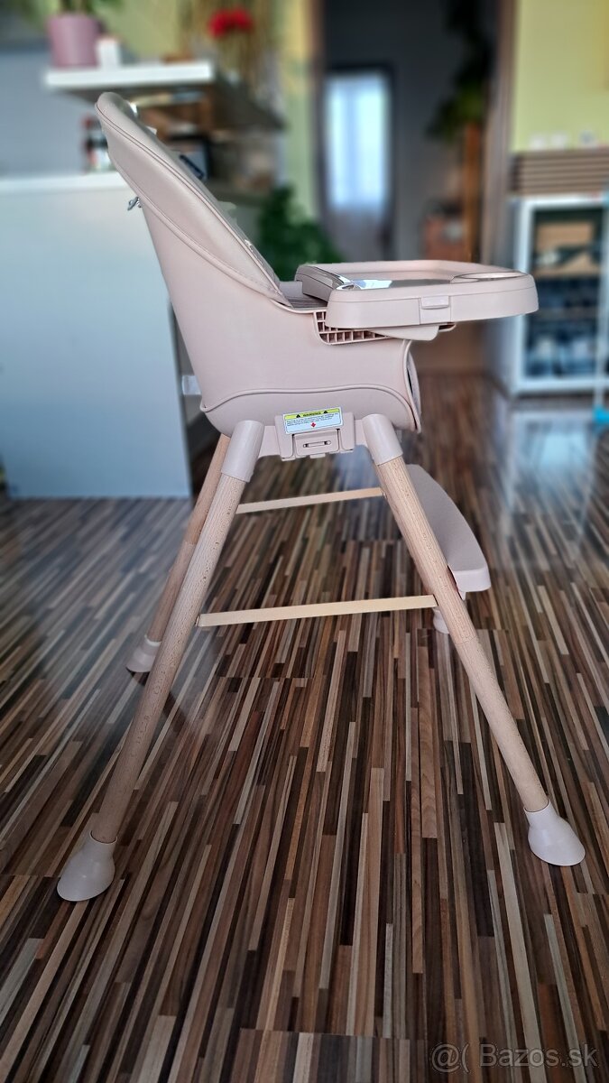 detská jedálenská stolicka ružová - 2