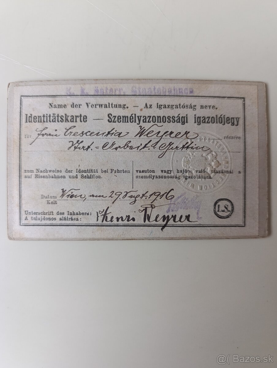 Preukaz totožnosti - 2