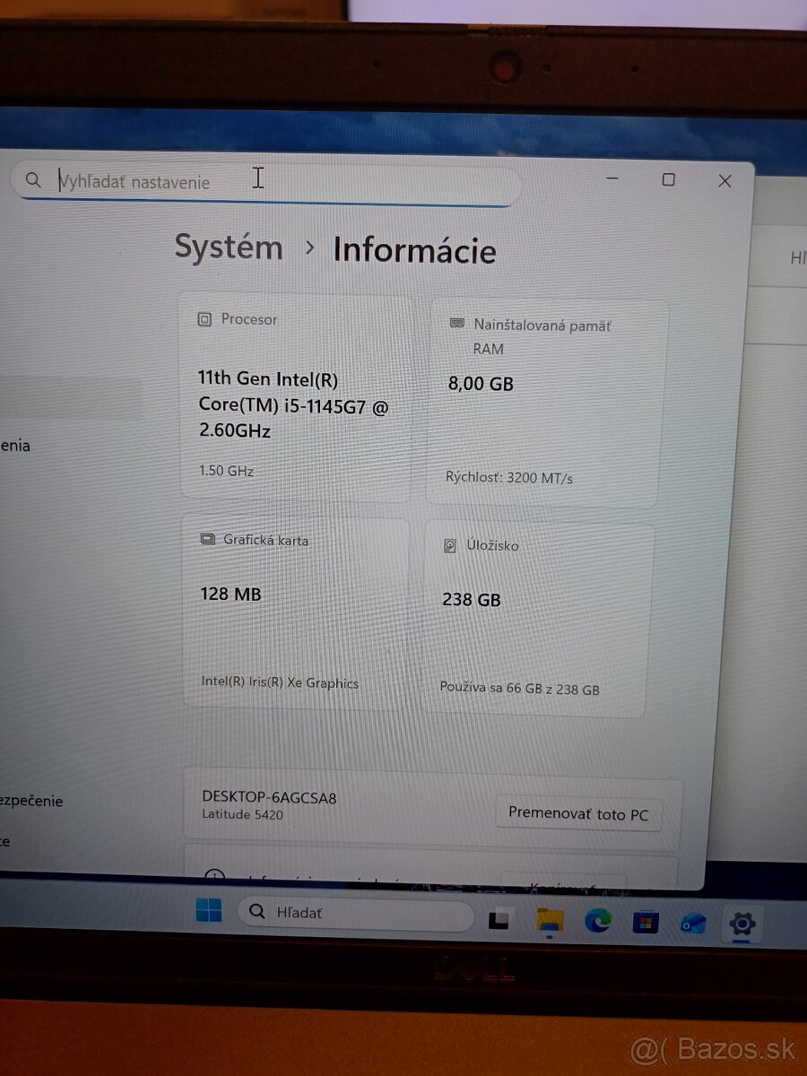 predám notebook Dell latitude 5420 - 2