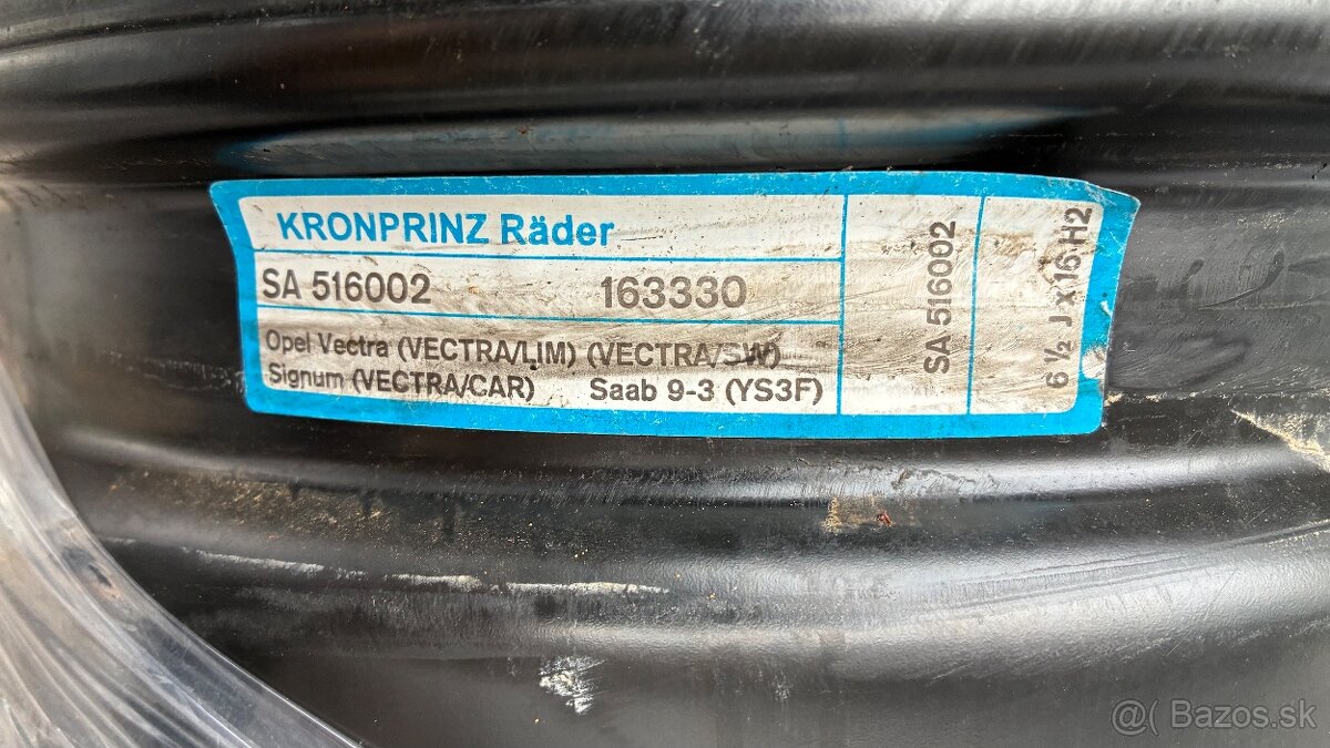 Plechove disky 16” - 2