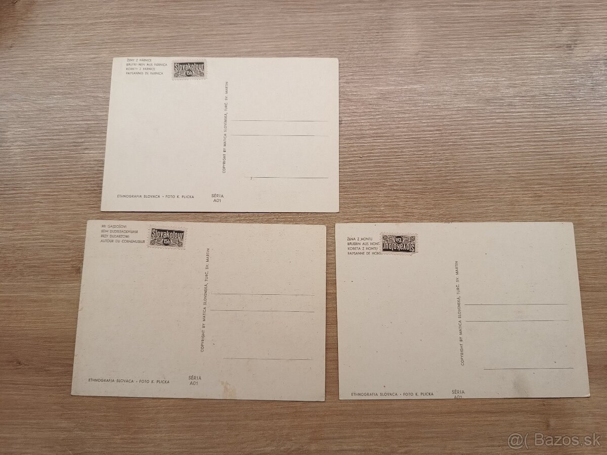 3x pohľadnica Karol Plicka, Slovenský štát - 2
