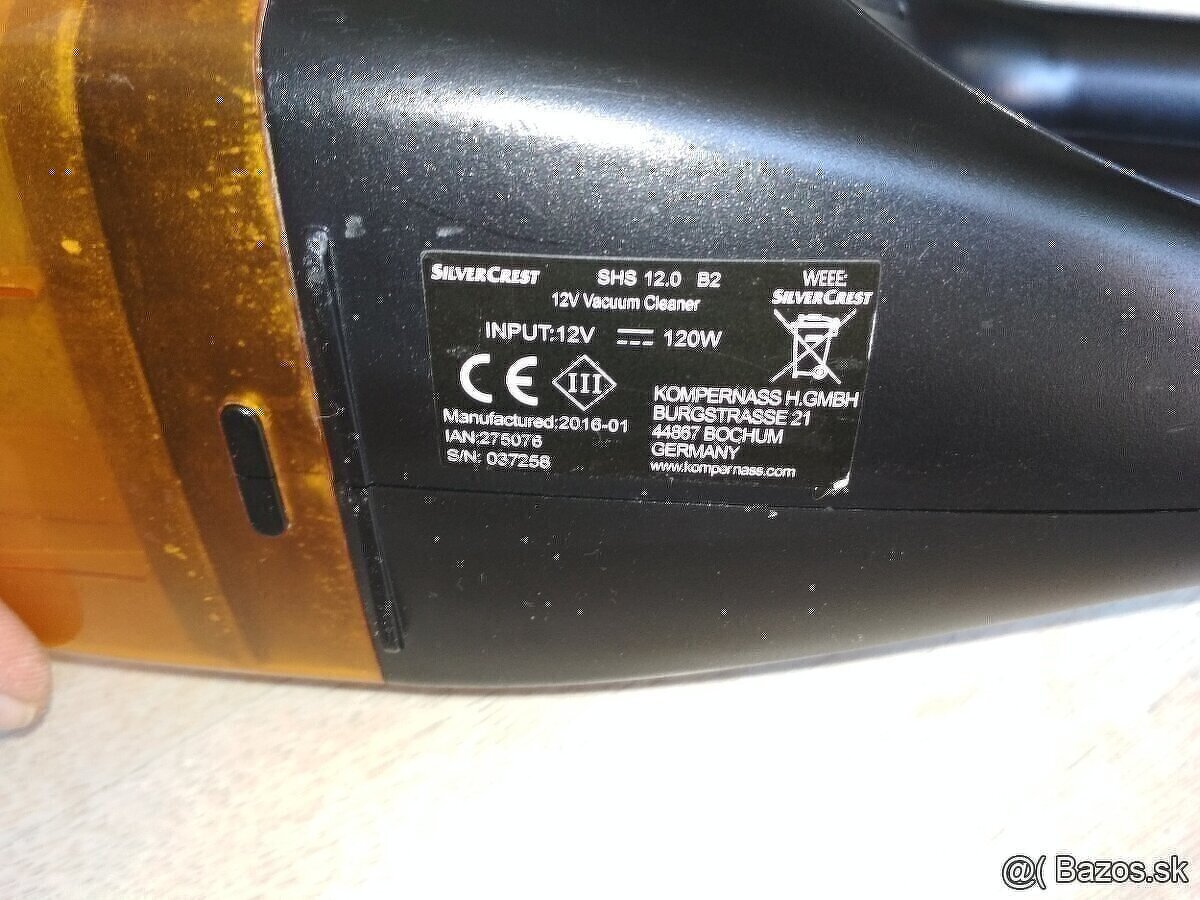 Ručný vysávač do auta 12V - 2