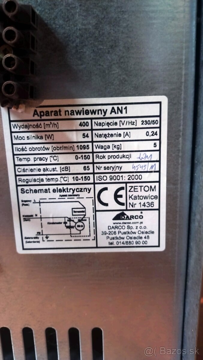 Krbovy ventilátor darco AN-1 - 2