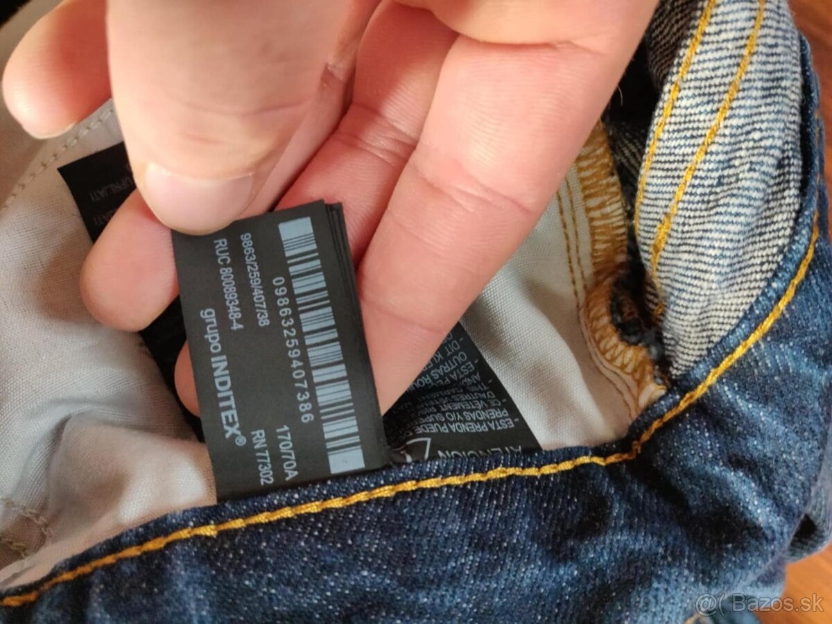 ZARA WOMAN – dámské džíny s vysokým pasem, rovný střih - 2