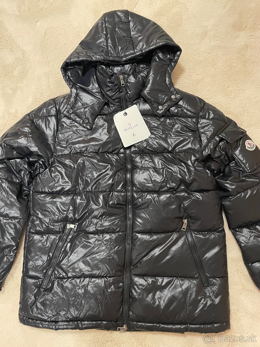 Moncler čierna bunda L - 2