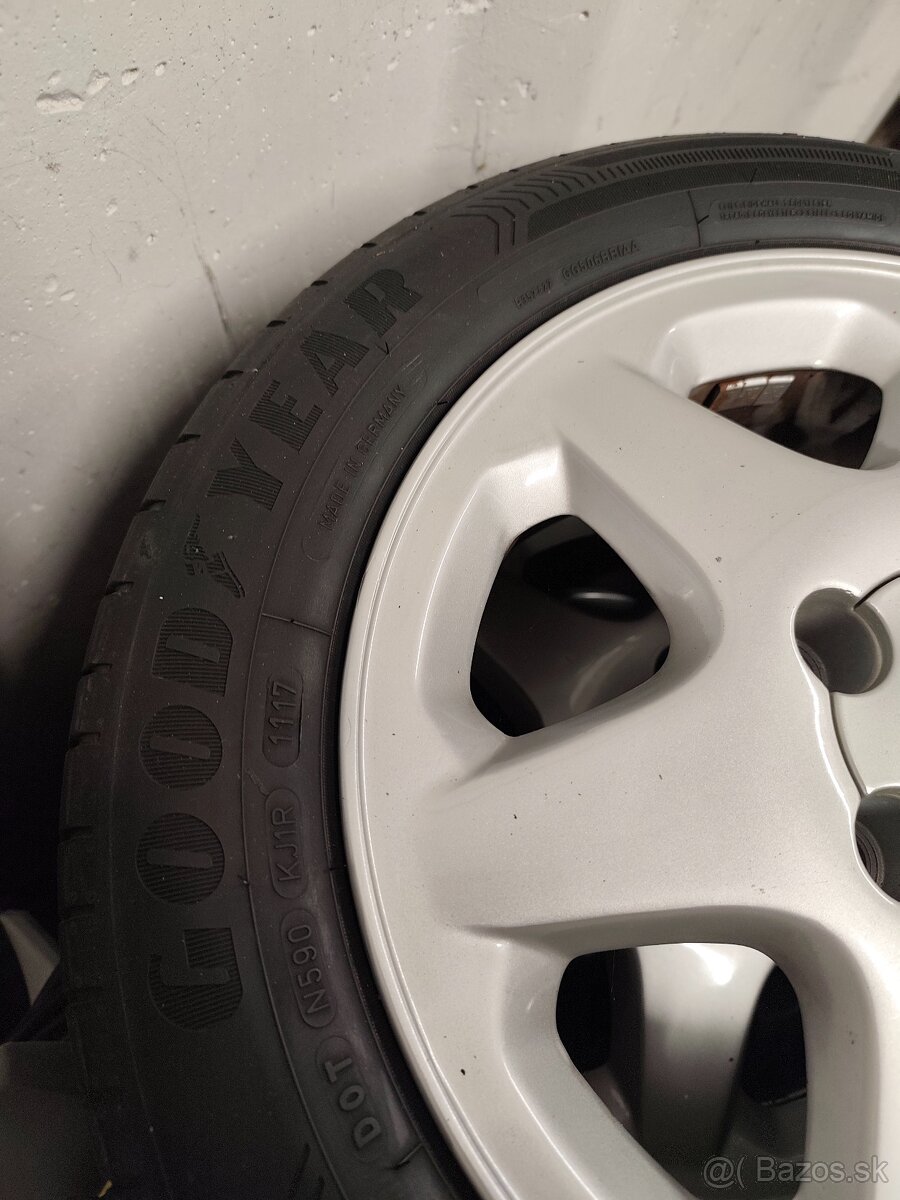 Predam Alu disky+pneu goodyear opel 5x110 et43 - 2