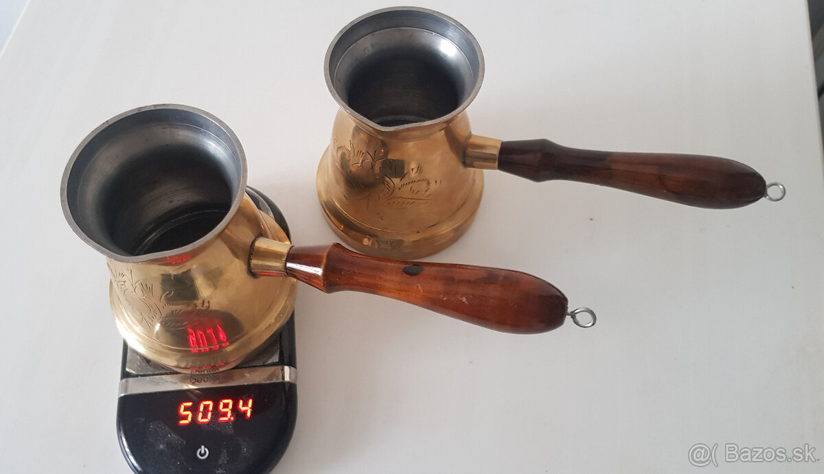 Originálné mosadzné džezvy - 2
