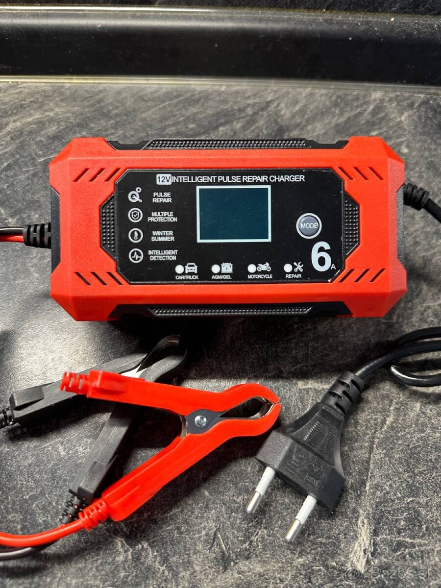 Nabíjačka na autobatérie 6A 12V (nová) - 2
