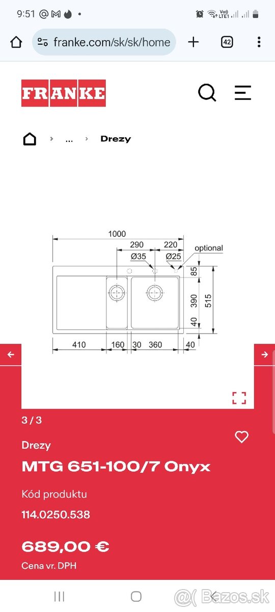 Drez Franke nový - 2