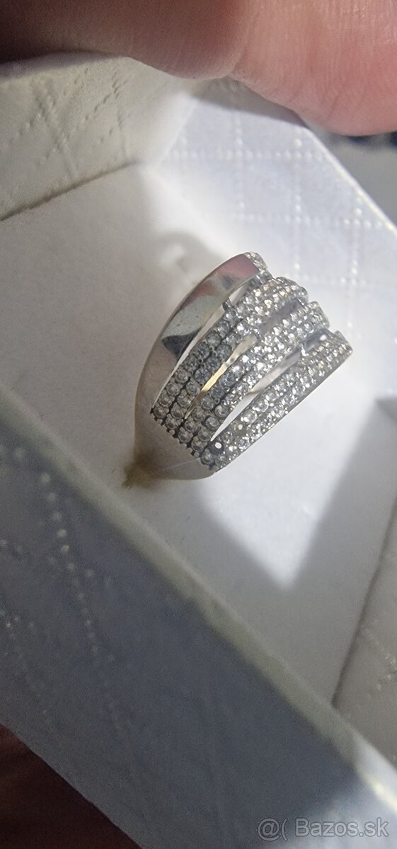 Prsteň z bieleho zlata - 2
