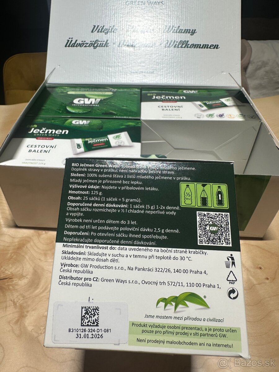 Zelený jačmeň GW bio - 2