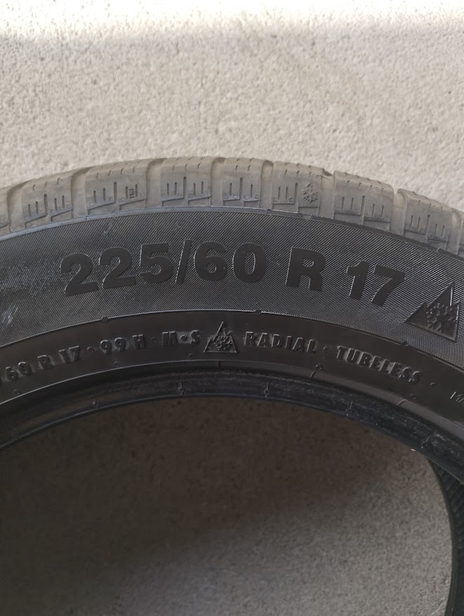 Zimné pneumatiky 225/60R17 run flat - 2