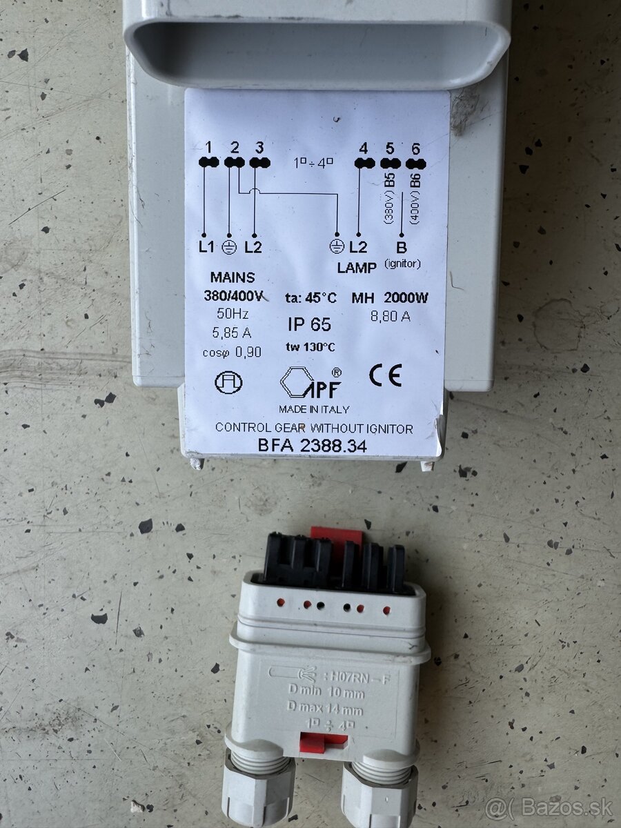 Predradnik (tlumivka) 2000w - 2