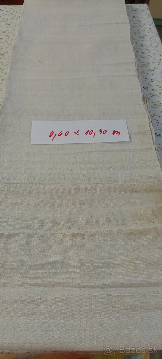Tkané ľanové plátno - staré - 2