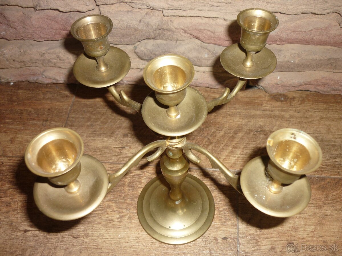 Mosadzný svietnik - 2