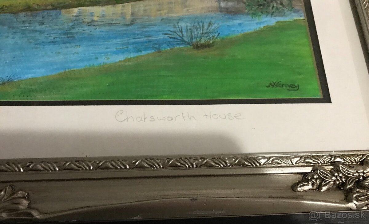 Maľovaný obraz Chatsworth House, Warney - 2