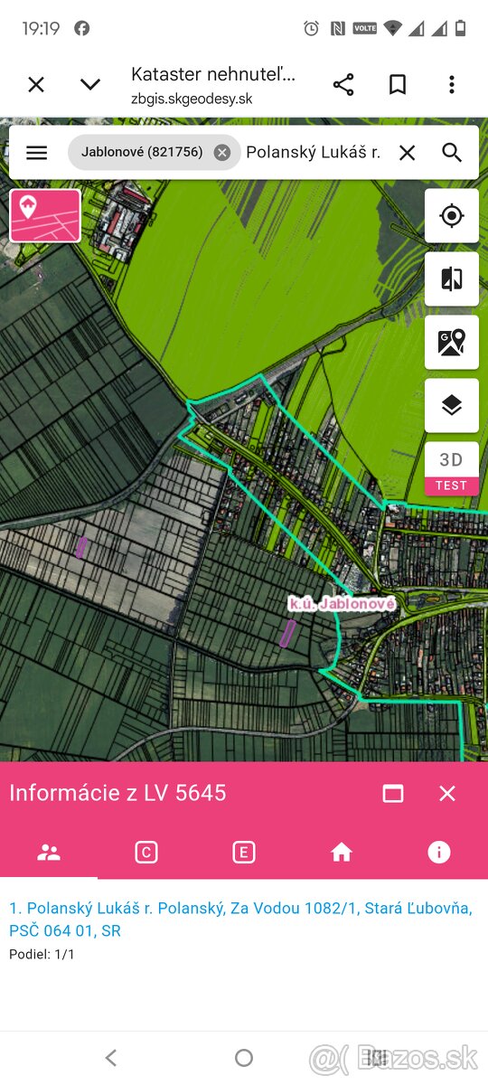 Pozemky Jablonove - 2