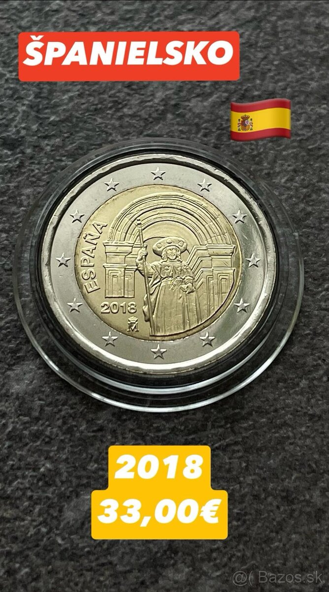 2 eurové mince Španielsko - 2